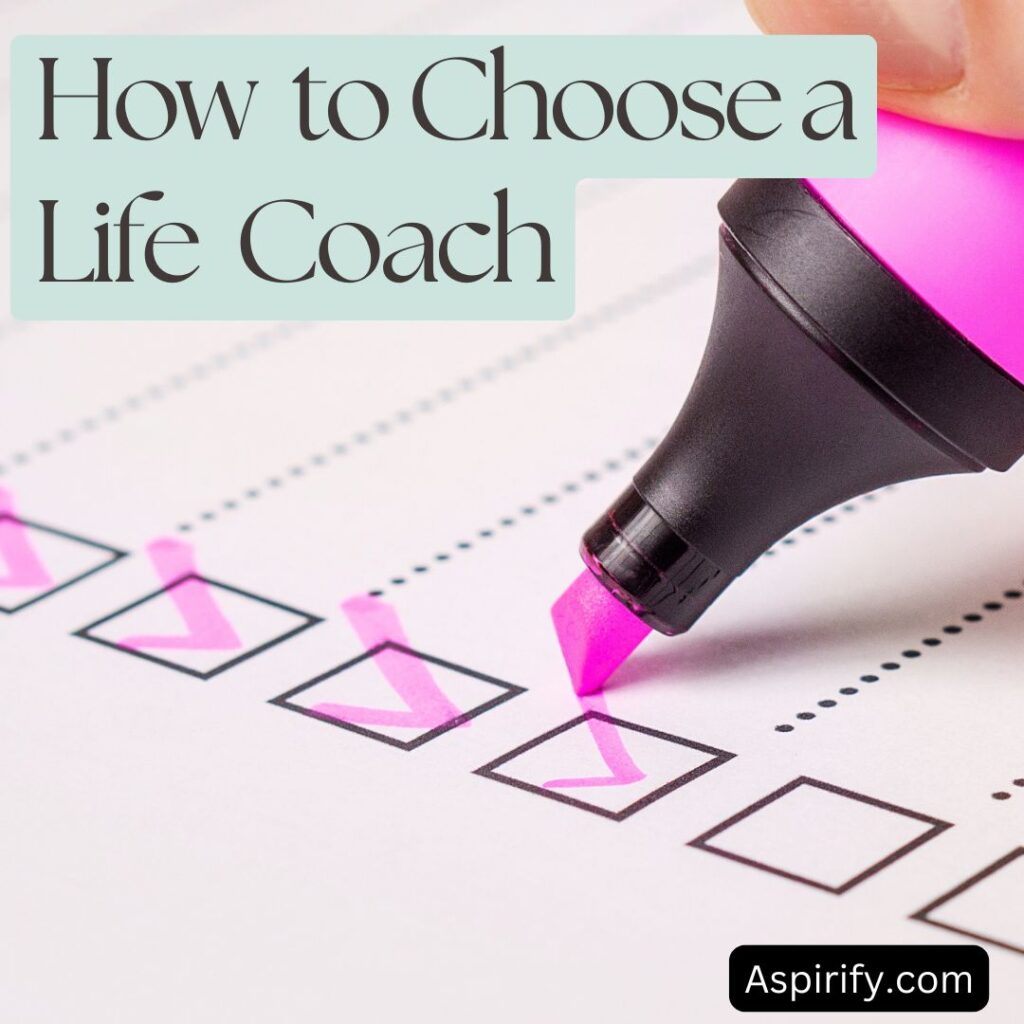 how to choose a life coach